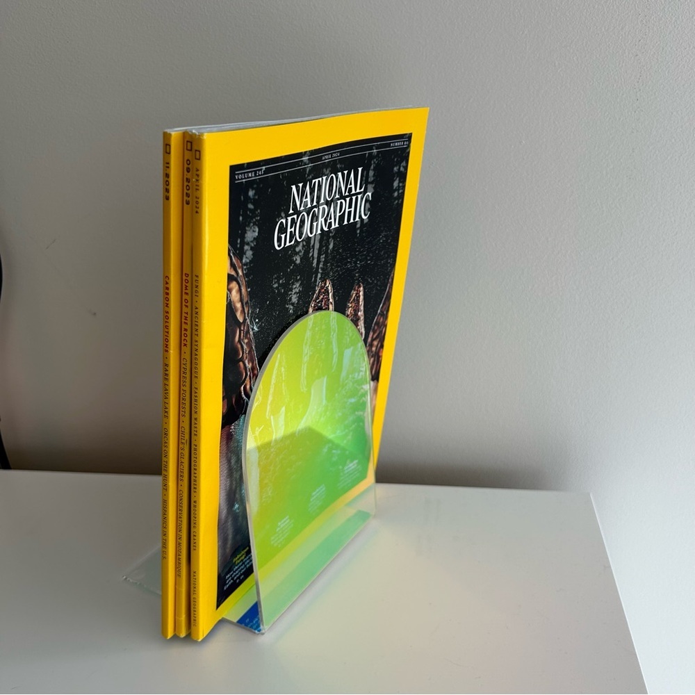 Rainbow Iridescent Acrylic Bookend